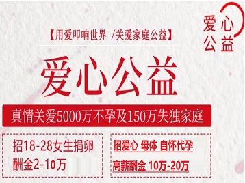 柳城捐卵助孕生子 爱心志愿者招募